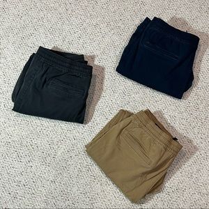 Bundle of 3 Mens Hollister Advanced Stretch Skinny Jogger Size XL BlackBlueTan